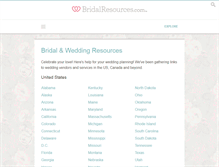 Tablet Screenshot of bridalresources.com
